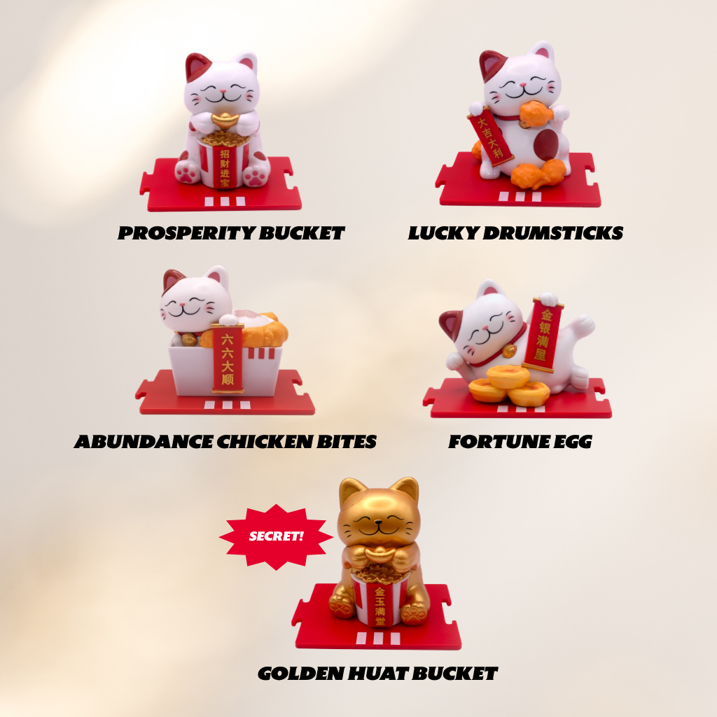 KFC Huat Paws Full Set of 4
